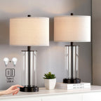 Ensemble de lampes de table à commande tactile KAWOTI 23.25 avec port USB et ampoules