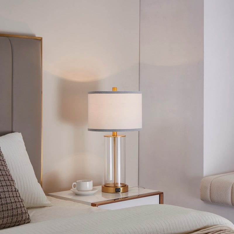 Ensemble de lampes de table à commande tactile KAWOTI 23.25 avec port USB et ampoules