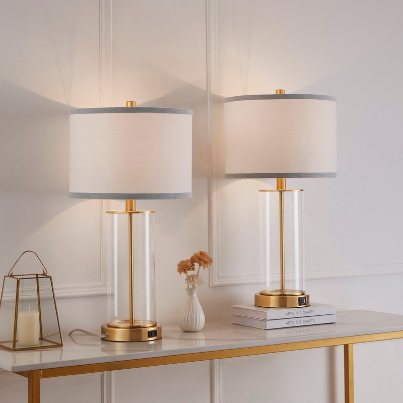 Ensemble de lampes de table à commande tactile KAWOTI 23.25 avec port USB et ampoules