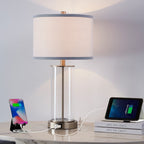 Ensemble de lampes de table à commande tactile KAWOTI 23.25 avec port USB et ampoules