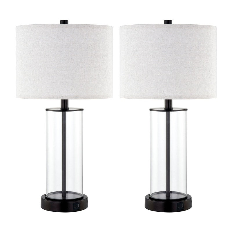 Ensemble de lampes de table à commande tactile KAWOTI 23.25 avec port USB et ampoules