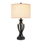 Ensemble de 2 lampes de table tactiles KAWOTI 23 avec ampoules et port USB (lot de 2) - L12 x H23,25