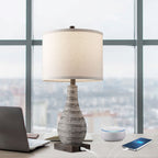 Ensemble de lampes de table à commande tactile KAWOTI avec ports USB (lot de 2)