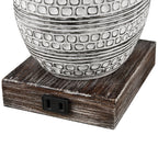 Ensemble de lampes de table à commande tactile KAWOTI avec ports USB (lot de 2)