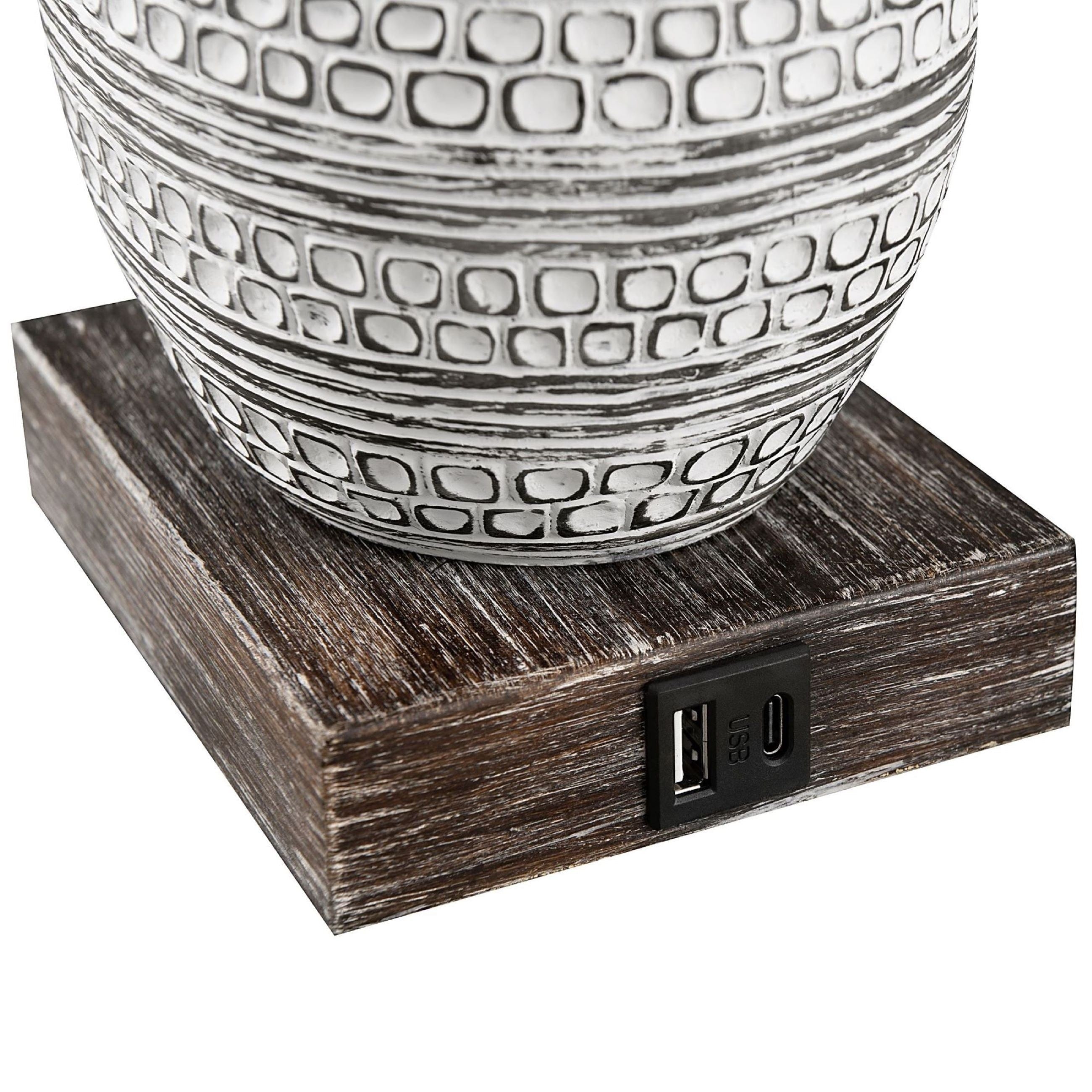 Ensemble de lampes de table à commande tactile KAWOTI avec ports USB (lot de 2)