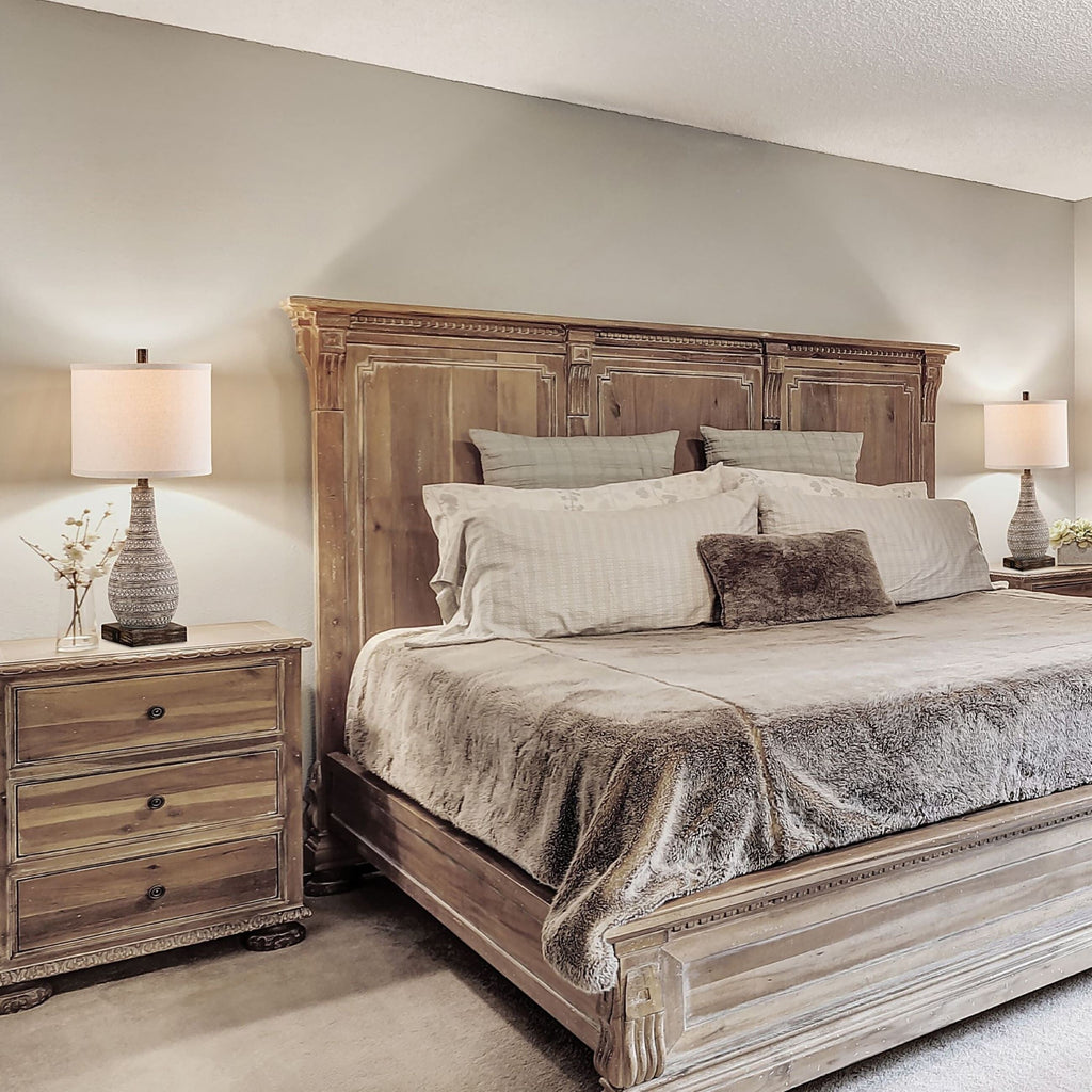 Ensemble de lampes de table à commande tactile KAWOTI avec ports USB (lot de 2)