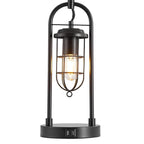 Lampe de table KAWOTI 26 pouces en bronze foncé avec ports USB et veilleuse