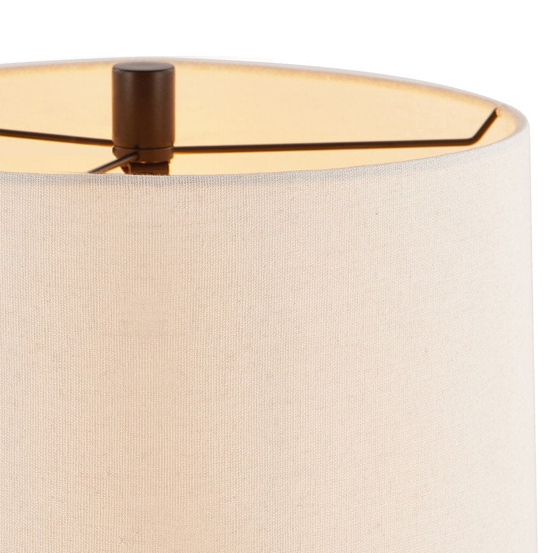 Lampe de table KAWOTI 26 pouces en bronze foncé avec ports USB et veilleuse
