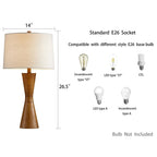 Ensemble de lampes de table vieillies KAWOTI 27 (lot de 2)