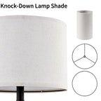 Ensemble de lampes de table à commande tactile KAWOTI avec ports USB (lot de 2)