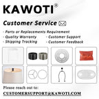 Ensemble de lampes de table à commande tactile KAWOTI avec ports USB (lot de 2)