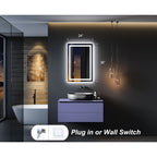 Miroir de salle de bain LED antibuée super lumineux KIOTEE avec rétroéclairage et éclairage frontal Garantie 3 ans