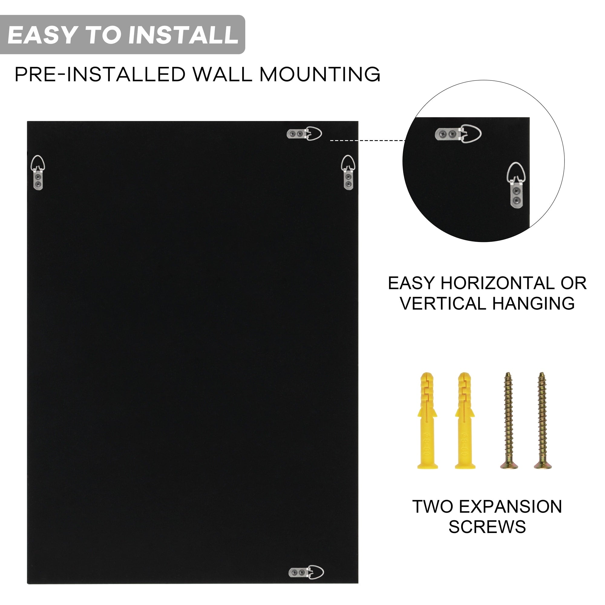 Miroir mural décoratif rectangulaire en cristal argenté KOHROS