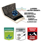 Marmite antiadhésive en aluminium et marbre KUKMARA Granit Ultra avec couvercle en verre