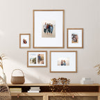 Ensemble de cadres photo muraux avec passe-partout Kate et Laurel Gallery
