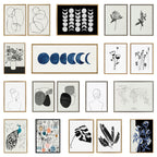 Kate et Laurel Sylvie Modern Circles Ensemble de toiles encadrées par Teju Reval