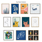 Kate et Laurel Sylvie Modern Circles Ensemble de toiles encadrées par Teju Reval