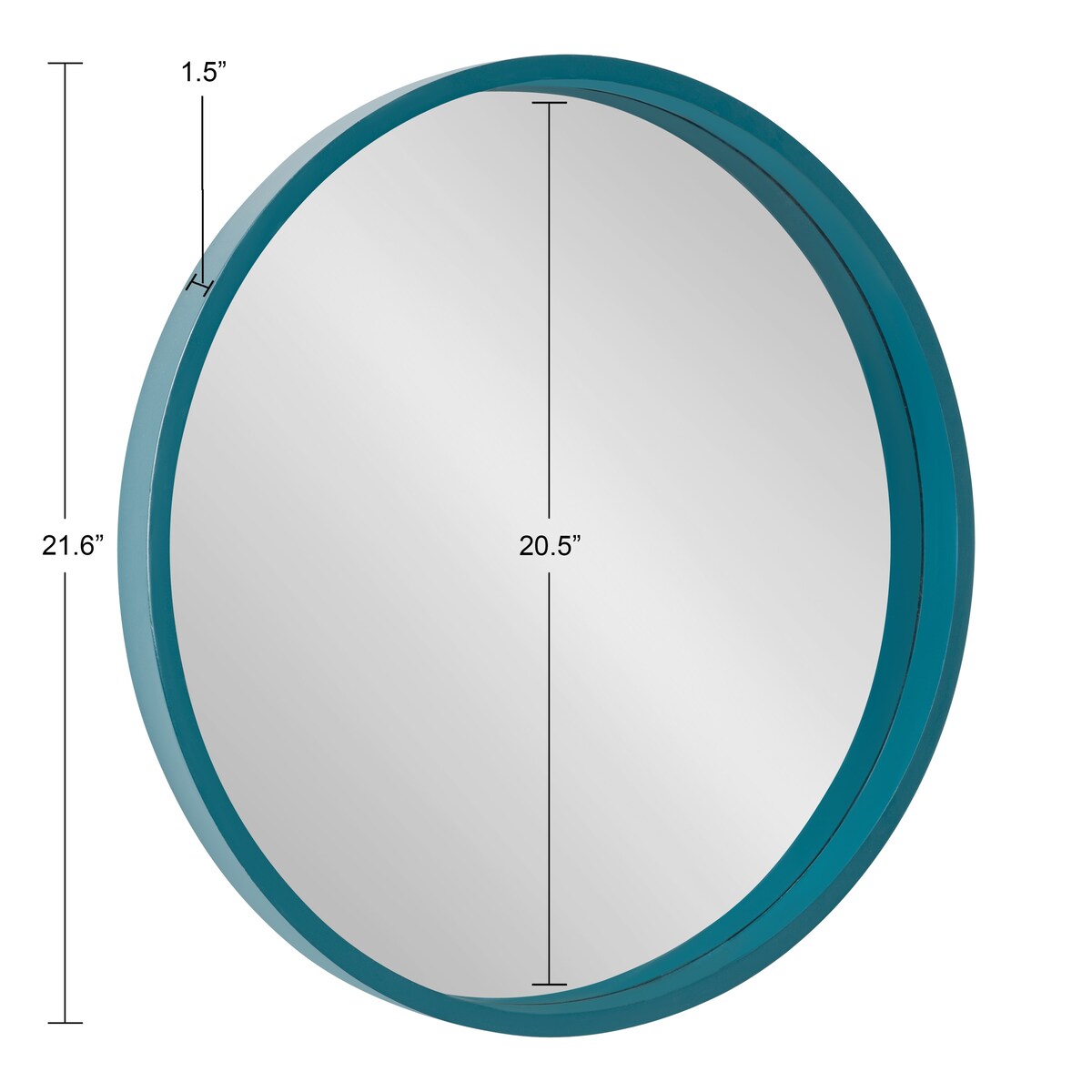 Miroir mural rond en bois Kate and Laurel Travis