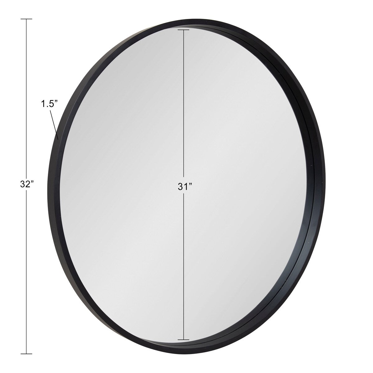 Miroir mural rond en bois Kate and Laurel Travis