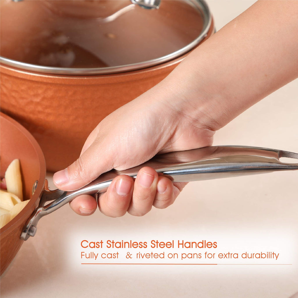 Batterie de cuisine antiadhésive pour induction Kitchen Academy 12/30 pièces