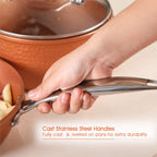 Batterie de cuisine antiadhésive pour induction Kitchen Academy 12/30 pièces