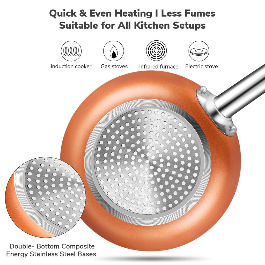 Batterie de cuisine antiadhésive pour induction Kitchen Academy 12/30 pièces