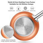 Batterie de cuisine antiadhésive pour induction Kitchen Academy 12/30 pièces