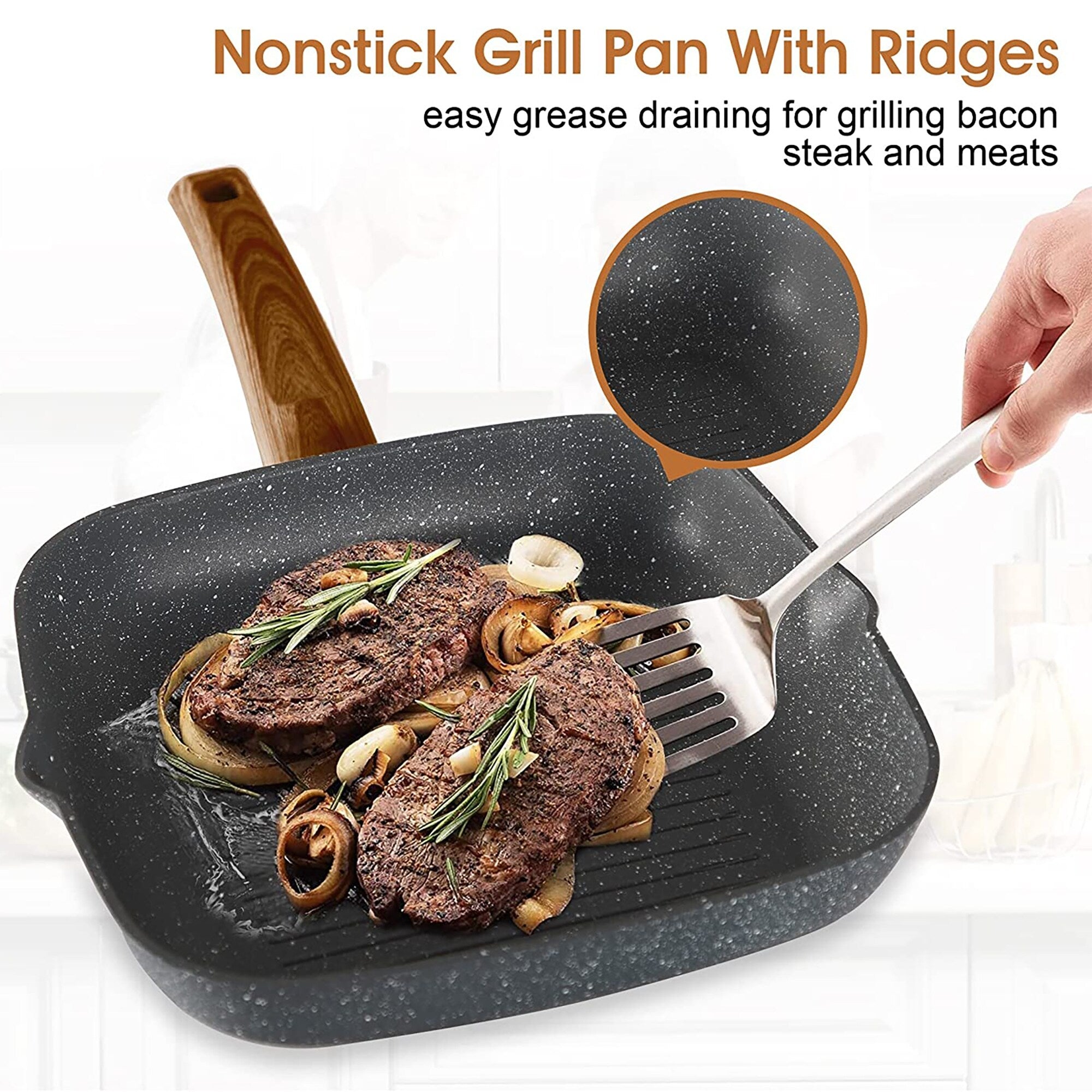 Batterie de cuisine antiadhésive pour induction Kitchen Academy 12/30 pièces