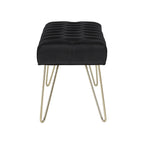 Banc capitonné en velours Klaus par iNSPIRE Q Bold