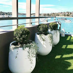 Jardinière conique en fibre de verre DreamPatio La Mirada, 1 pièce, pour intérieur/extérieur