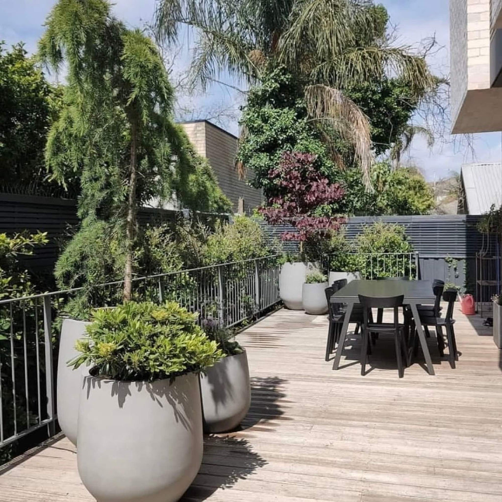 Jardinière conique en fibre de verre DreamPatio La Mirada, 1 pièce, pour intérieur/extérieur