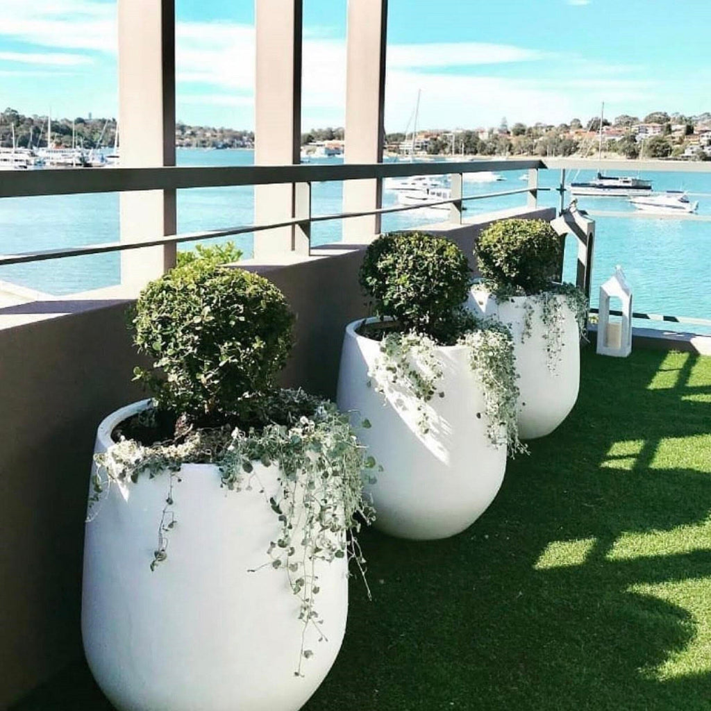 Jardinière conique en fibre de verre DreamPatio La Mirada, 1 pièce, pour intérieur/extérieur