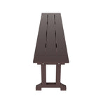Banc de terrasse extérieur Polytrends Laguna en PEHD toutes saisons 65