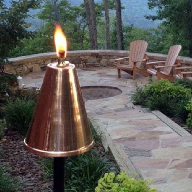 Grande torche tiki conique hawaïenne