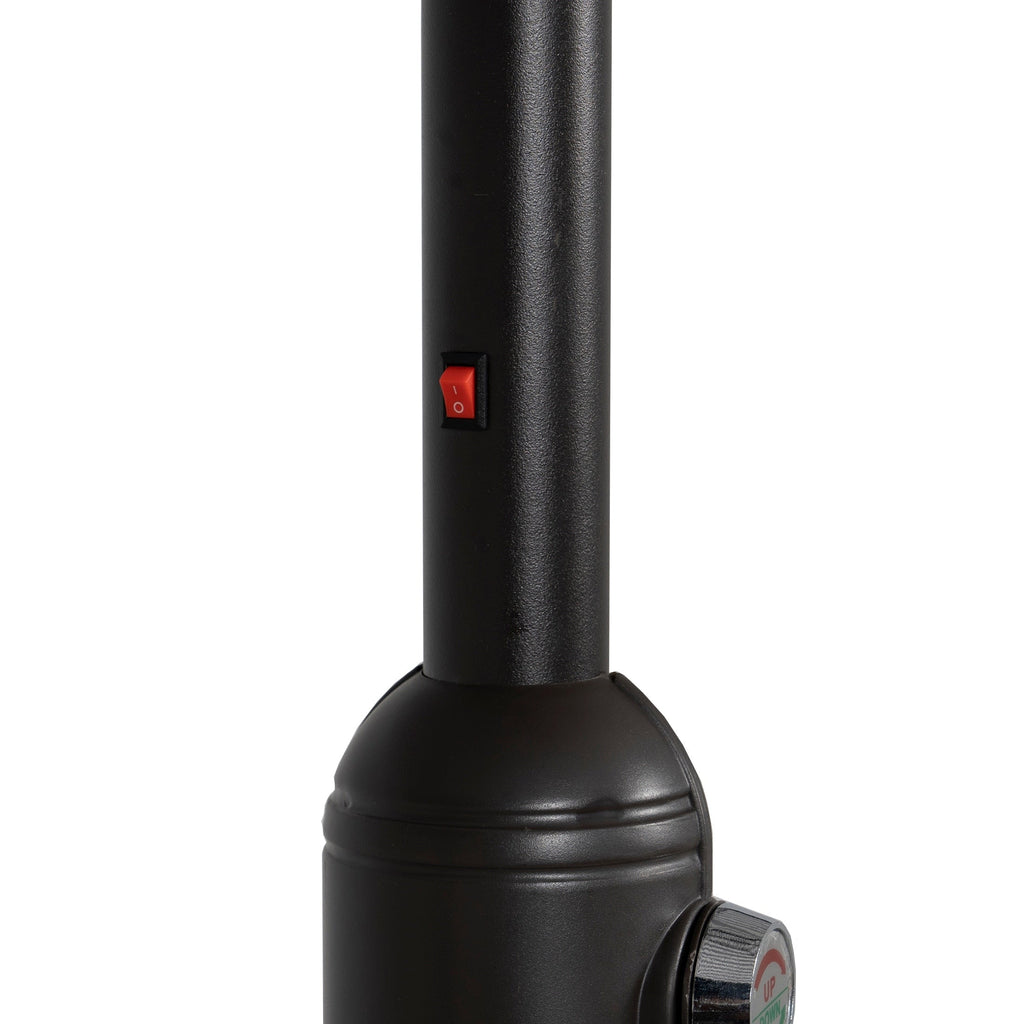 Parasol de patio éclairé à LED solaire Lucent de 9 pieds