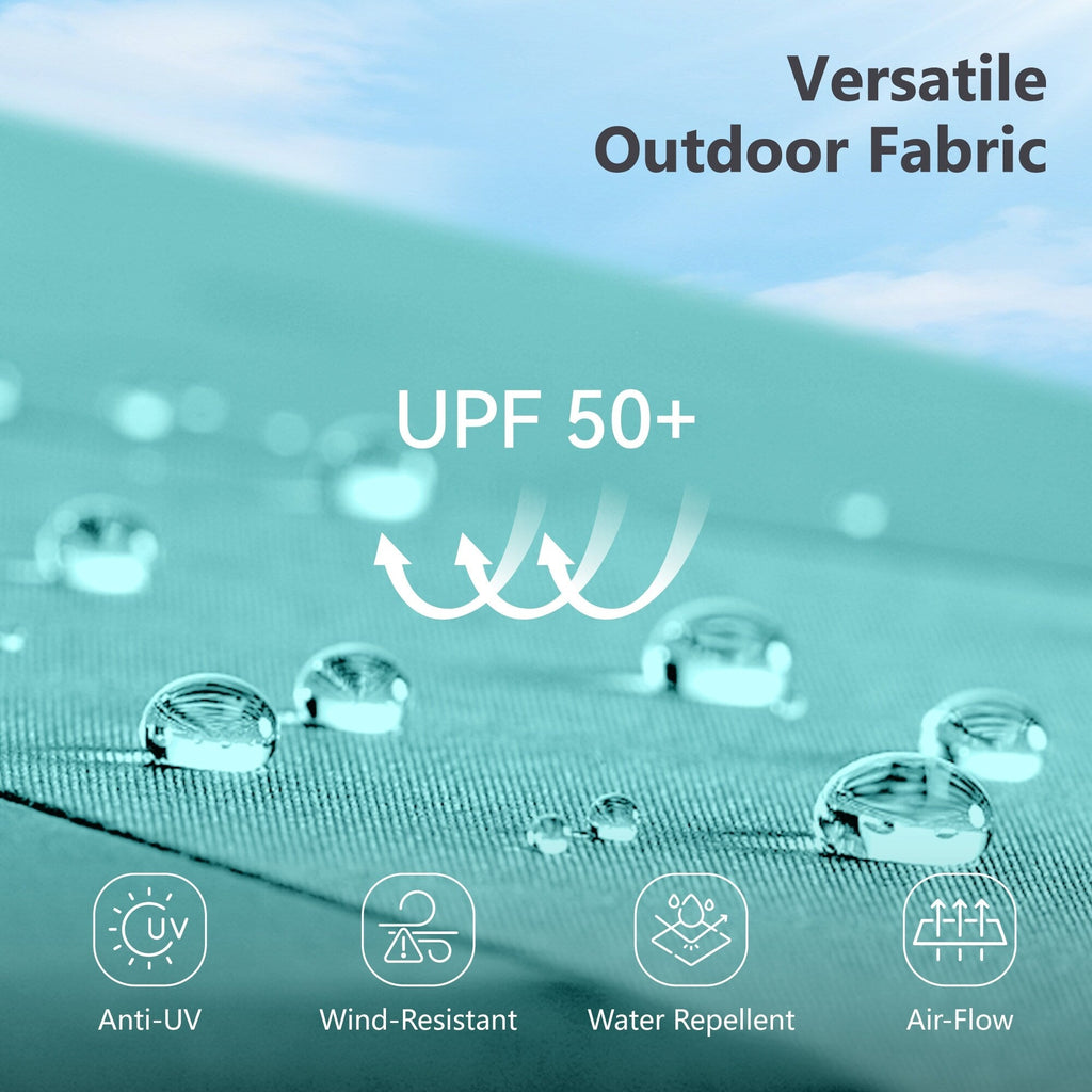 Parasol de patio double face MAISON ARTS de 13 pieds extra large avec manivelle