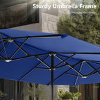 Parasol de patio double face MAISON ARTS de 13 pieds extra large avec manivelle
