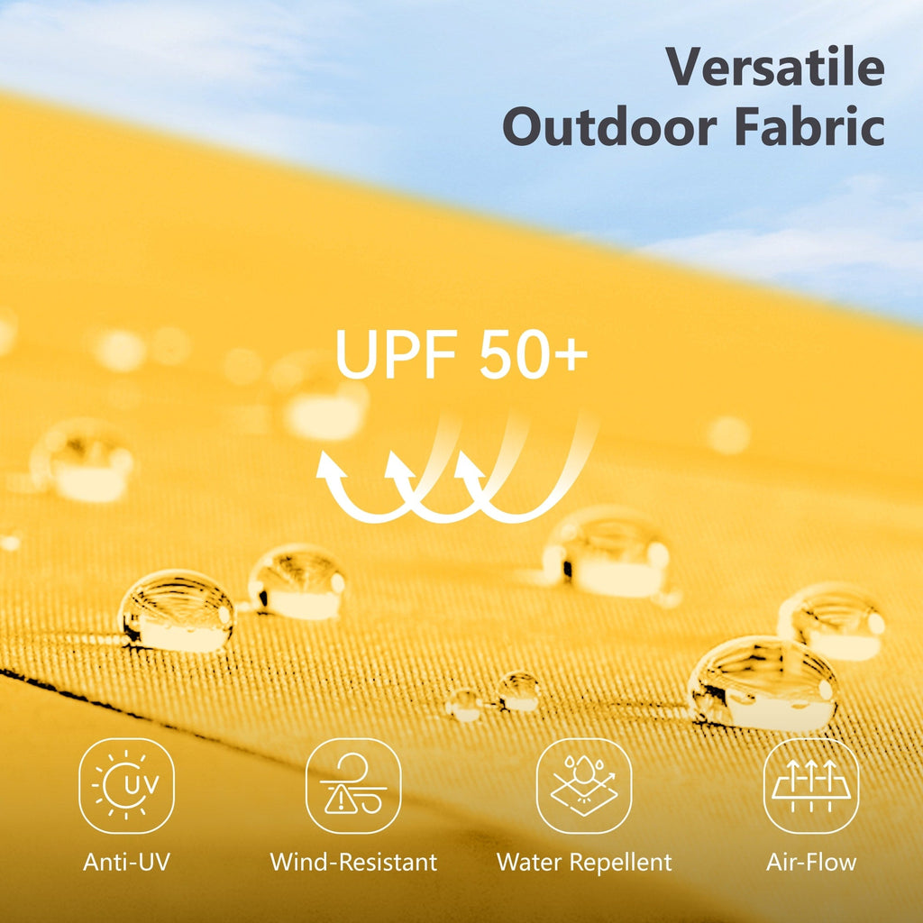 Parasol de patio double face MAISON ARTS de 13 pieds extra large avec manivelle