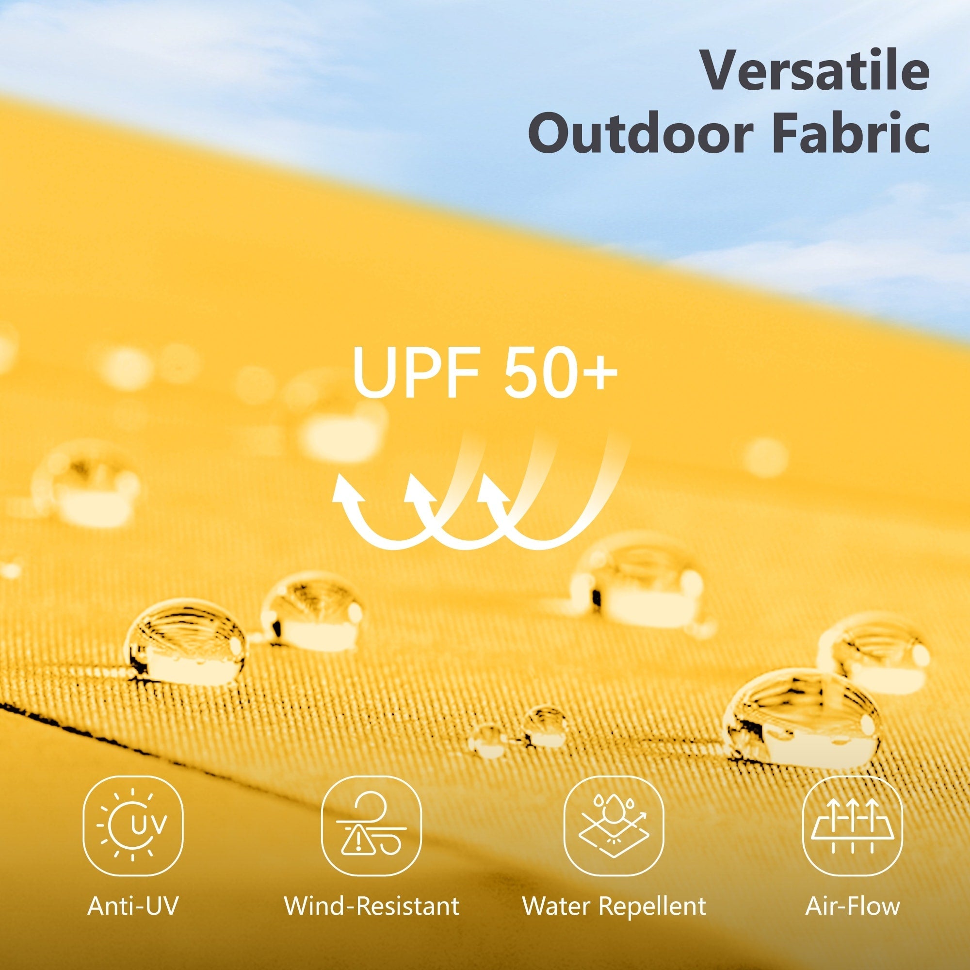 Parasol de patio double face MAISON ARTS de 13 pieds extra large avec manivelle