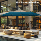 Parasol de patio double face MAISON ARTS de 13 pieds extra large avec manivelle