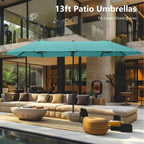 Parasol de patio double face MAISON ARTS de 13 pieds extra large avec manivelle