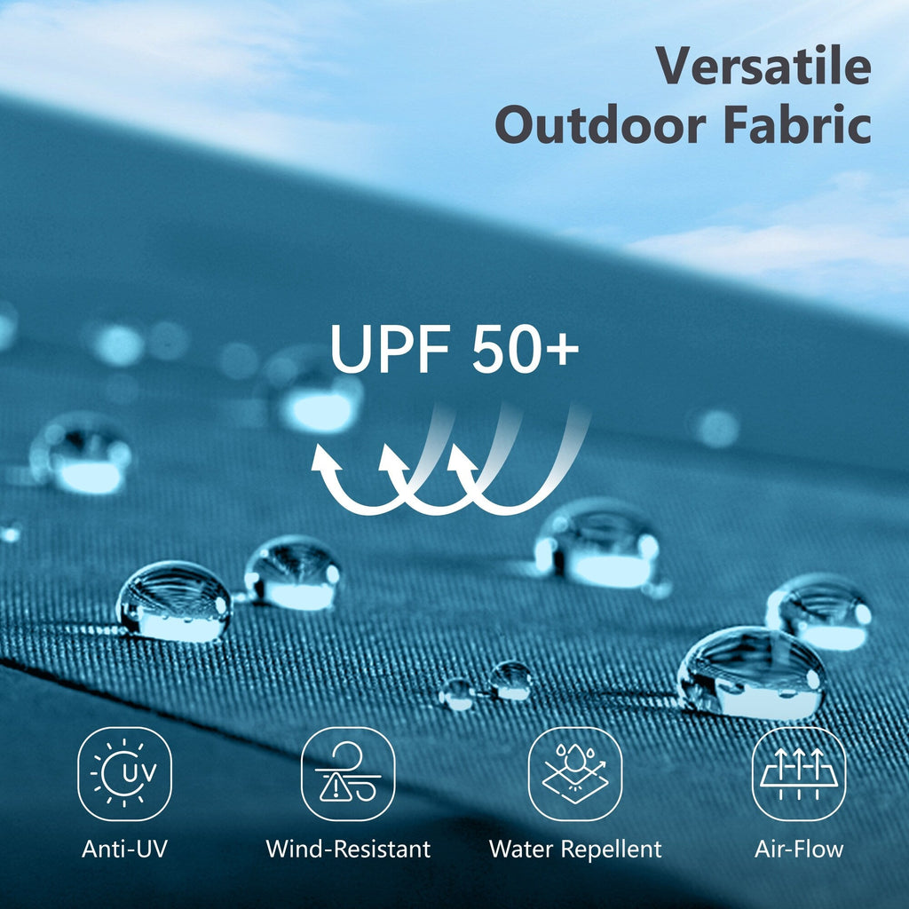 Parasol de patio double face MAISON ARTS de 13 pieds extra large avec manivelle