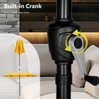 Parasol de patio double face MAISON ARTS de 13 pieds extra large avec manivelle