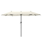 Parasol de patio double face MAISON ARTS de 13 pieds extra large avec manivelle