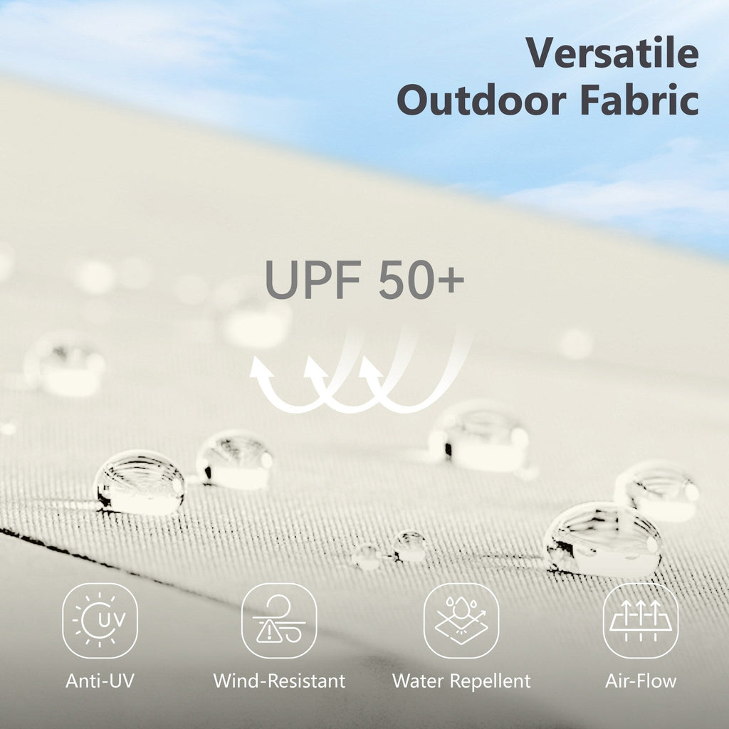 Parasol de patio double face MAISON ARTS de 13 pieds extra large avec manivelle