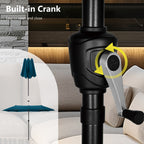 Parasol de patio double face MAISON ARTS de 13 pieds extra large avec manivelle