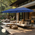 Parasol de patio double face MAISON ARTS de 13 pieds extra large avec manivelle