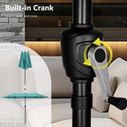 Parasol de patio double face MAISON ARTS de 13 pieds extra large avec manivelle