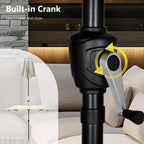 Parasol de patio double face MAISON ARTS de 13 pieds extra large avec manivelle