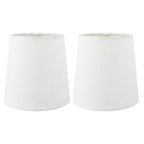 Abat-jour de lustre à pince en lin MERIVILLE, 4 pouces x 5 pouces x 5 pouces